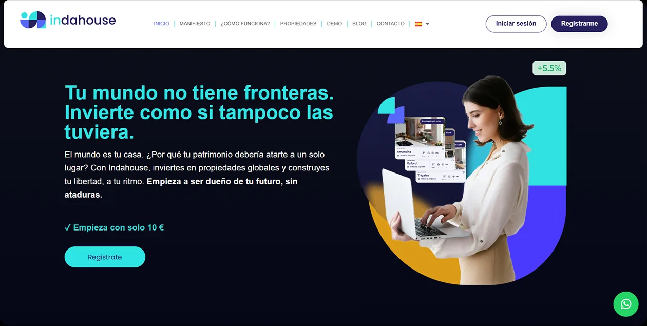 Indahouse — vista principal