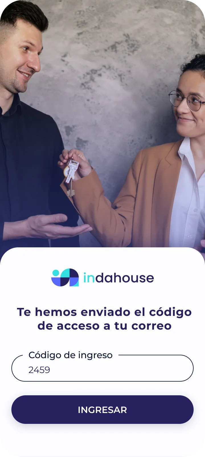 Indahouse Plataforma — Código de acceso