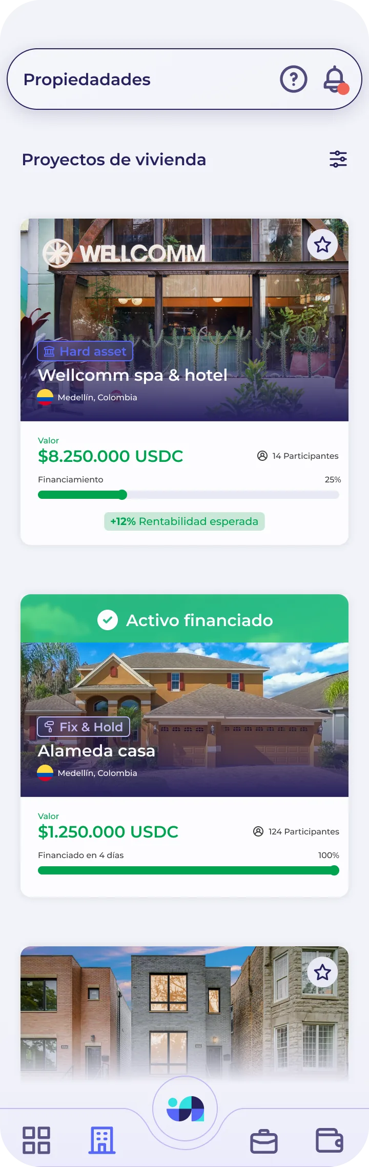 Indahouse Plataforma — Propiedades
