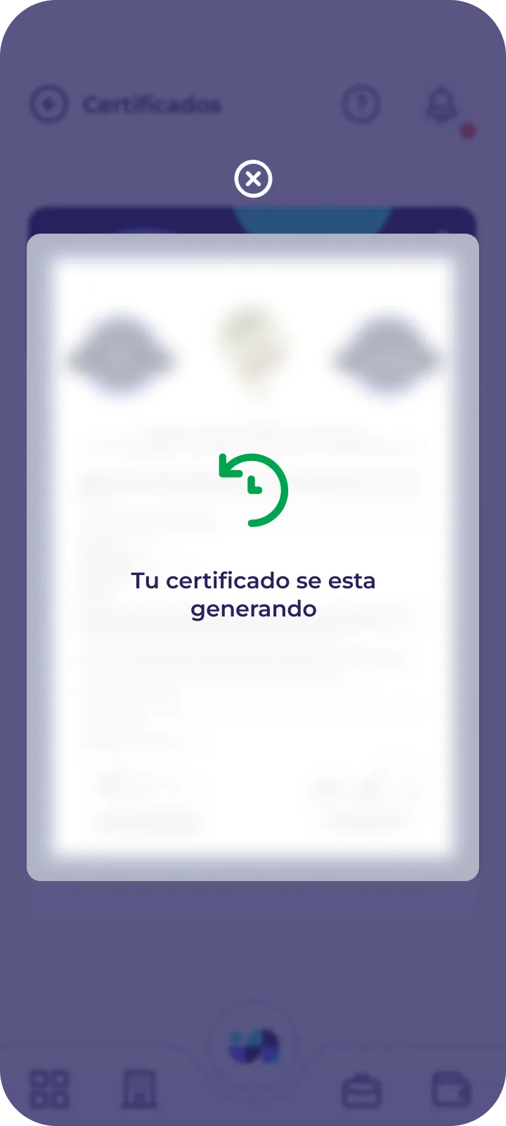 Indahouse Plataforma — Certificado en proceso