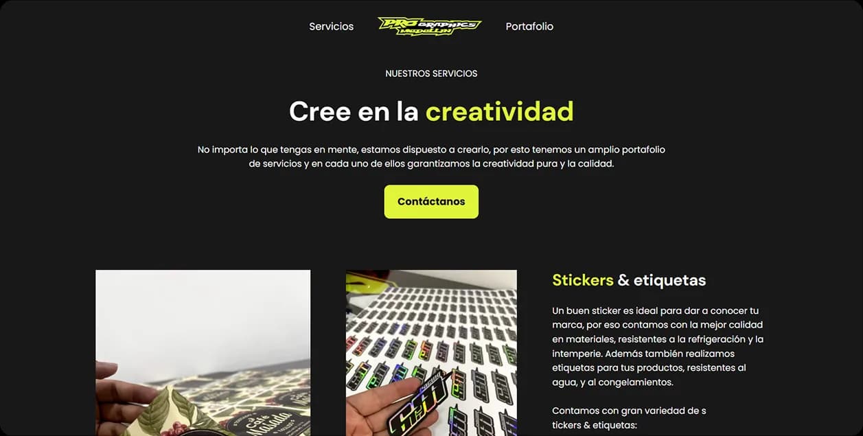Prographics Medellín — captura 2