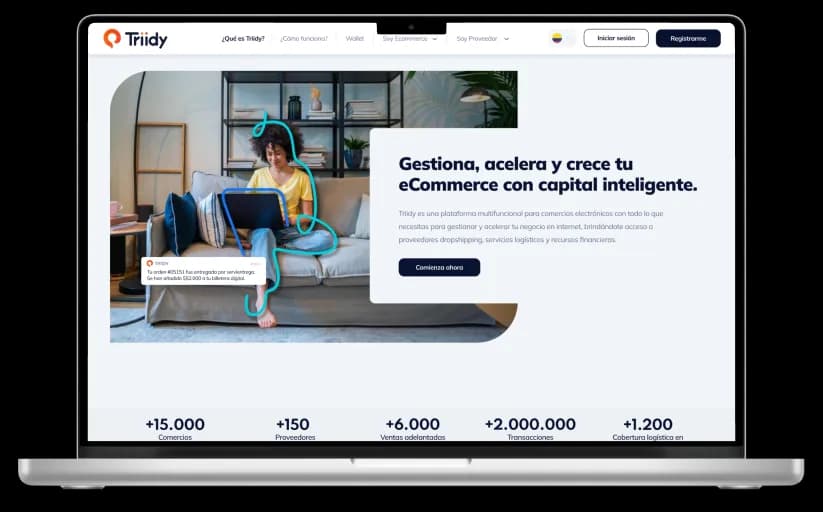 Triidy — vista principal
